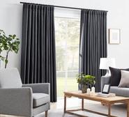 Set Of 2 Cato 210 X 220Cm Room Darkening Curtains Grey