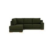 Adaptable 4 Seater Left Chaise Green