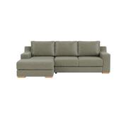 Adaptable 3 Seater Left Chaise Brown