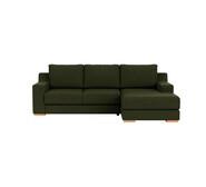 Adaptable 3 Seater Right Chaise Green