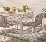 Catalina Outdoor Dining Chair White 1 Seater
