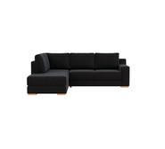 Adaptable 4 Seater Right Chaise Black