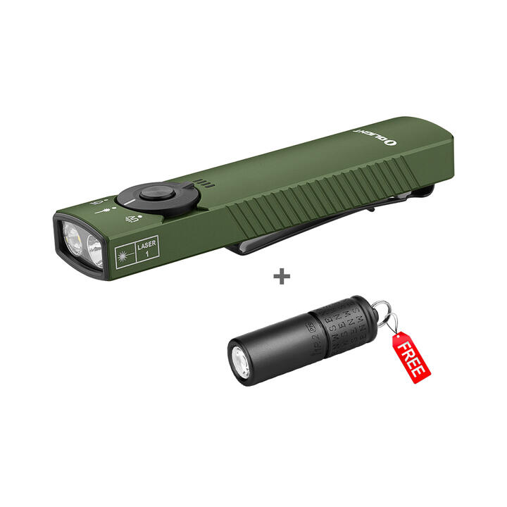 Olight Arkfeld Pro Portable EDC Flashlight With White Light & Green Laser & UV