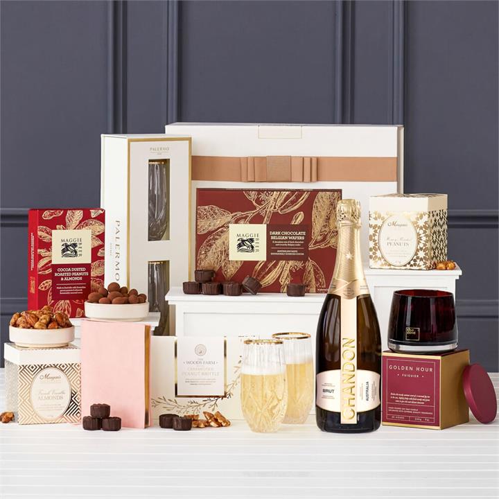 A Touch of Luxury with Chandon Hamper with Glasses