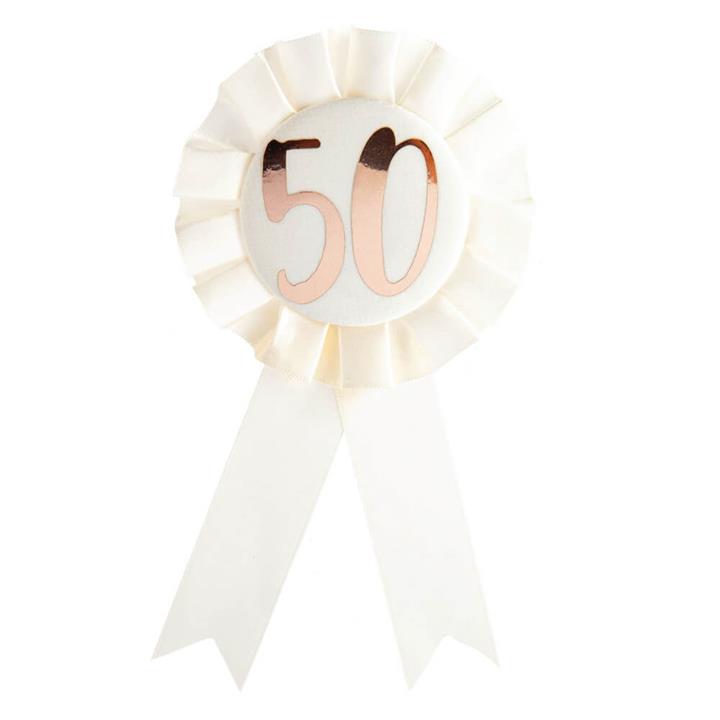 50th Birthday Rosette