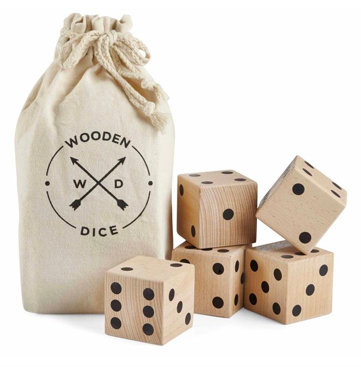 Oversized Wooden Dice