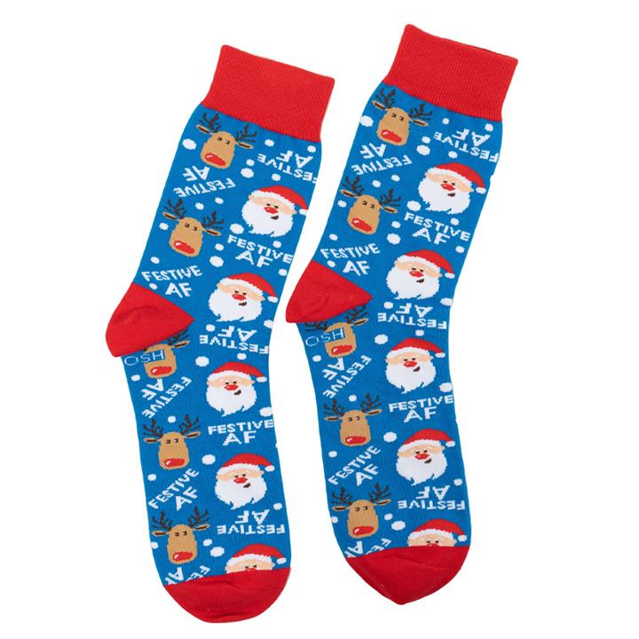 Christmas Festive AF Santa Socks