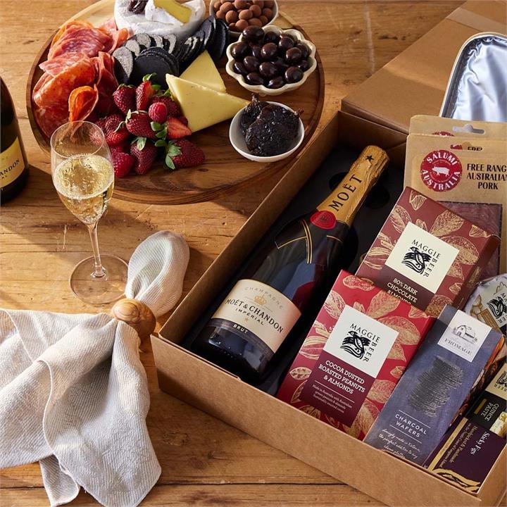 Cheese & Chocolate Hamper with Moët