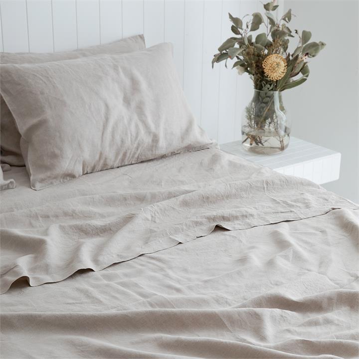 100% pure French linen sheet set in Natural I Love Linen
