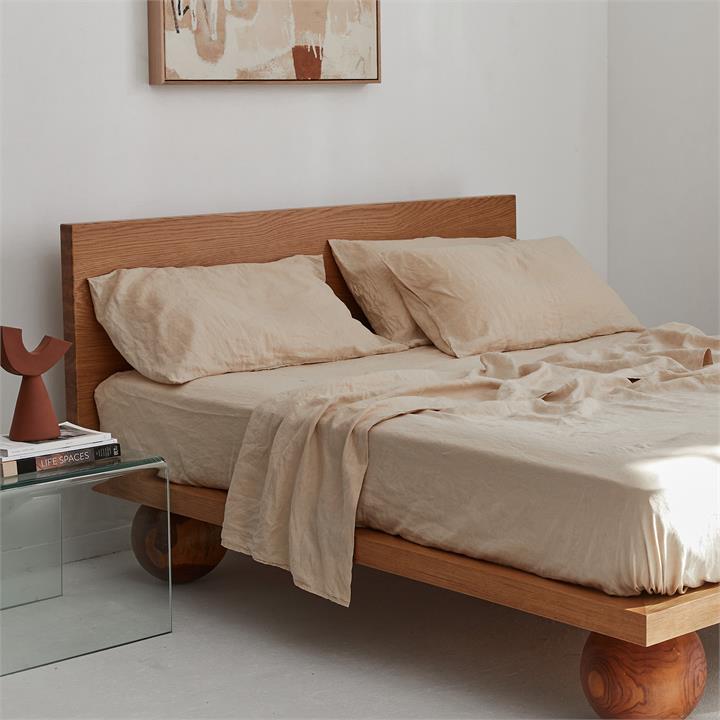 100% pure French linen Sheet Set in Creme I Love Linen