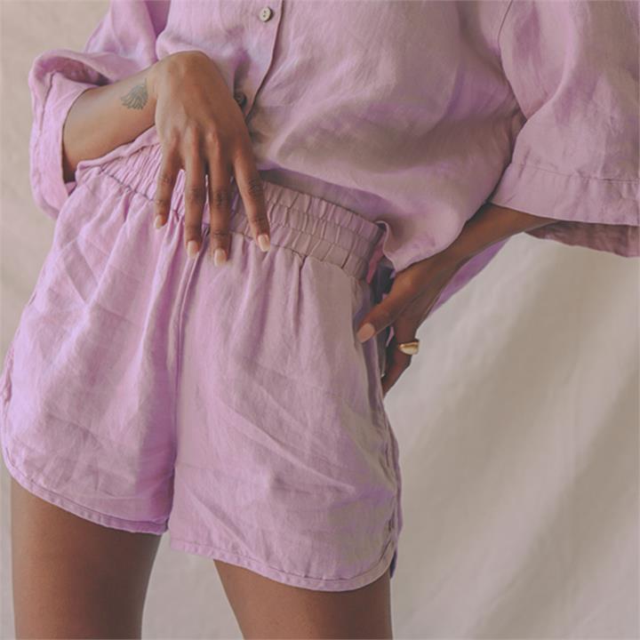 Relaxed Short in Lilac I Love Linen