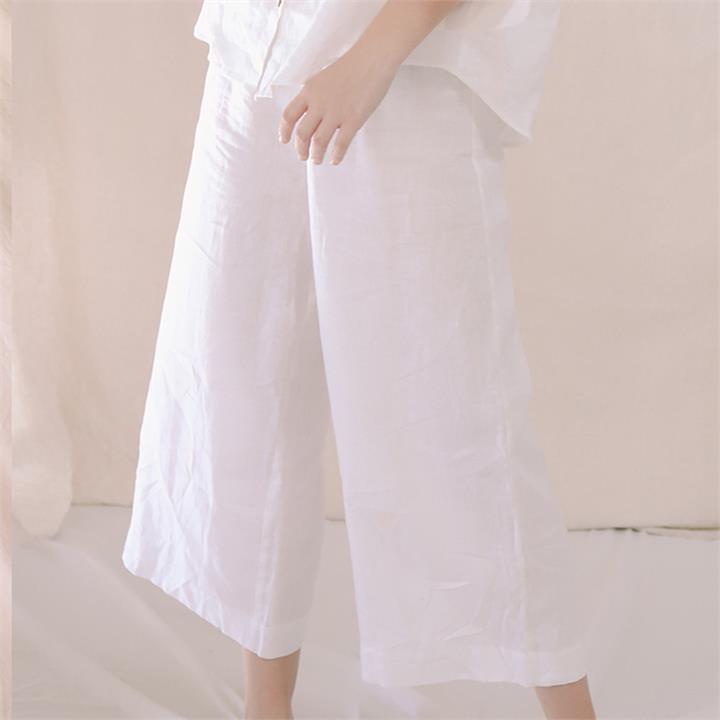 Lounge Pant in White I Love Linen