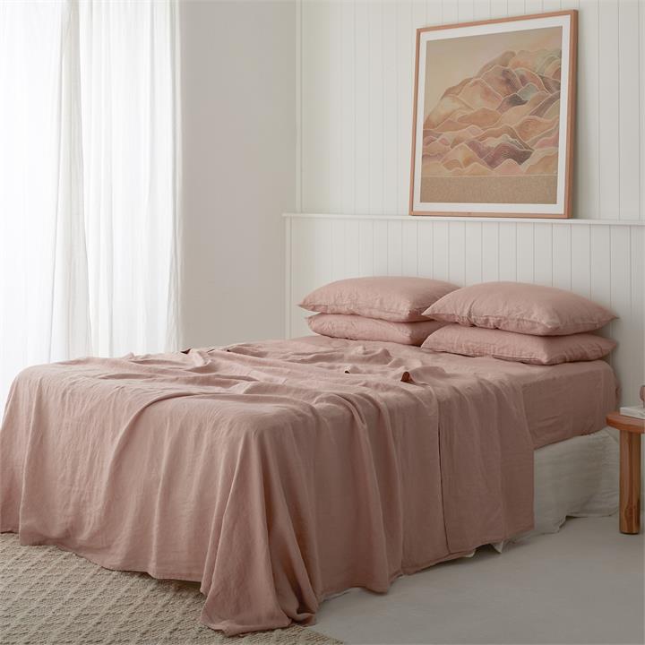 100% pure French linen Sheet Set in Clay I Love Linen