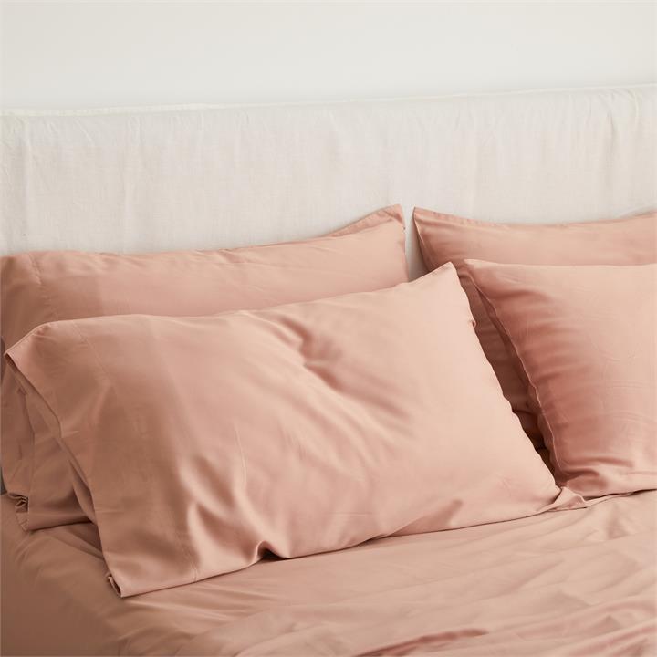 STANDARD Bamboo Pillowcase Set - CLAY I Love Linen