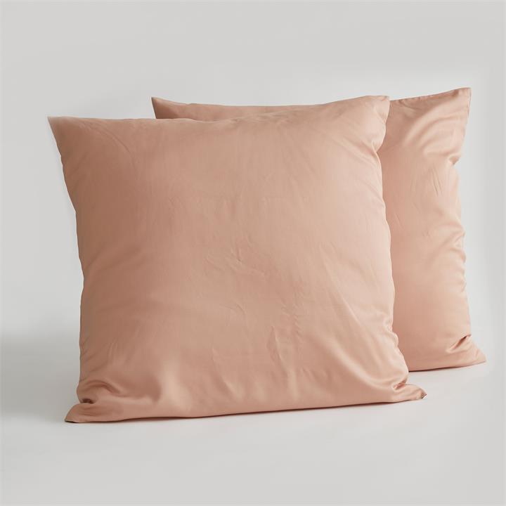 EURO Bamboo Pillowcase Set - CLAY I Love Linen