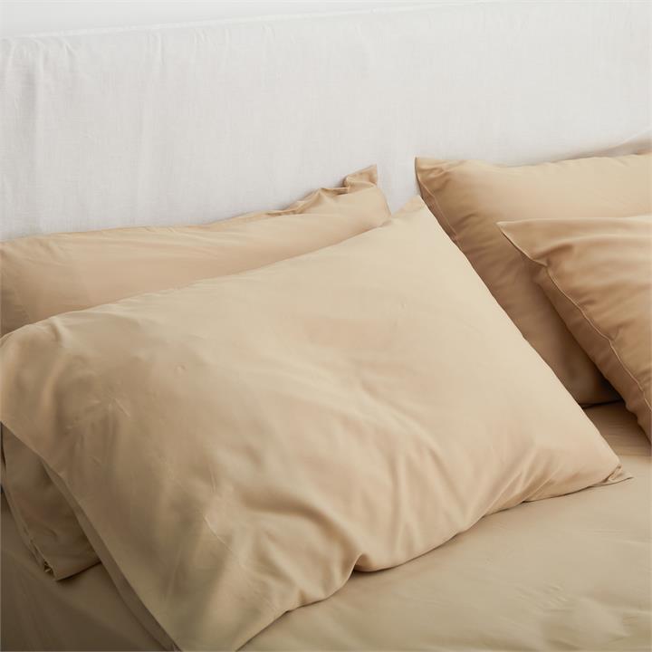 STANDARD Bamboo Pillowcase Set - LATTE I Love Linen