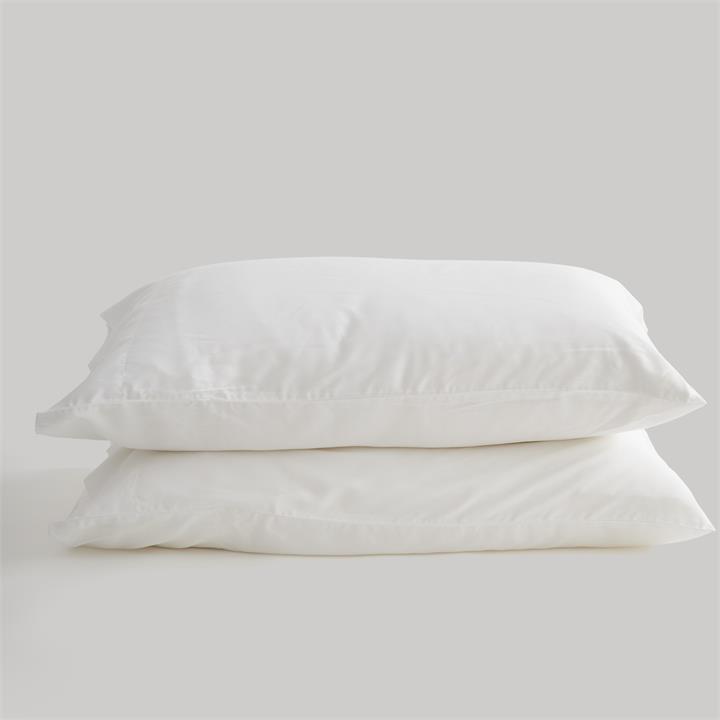 KING Bamboo Pillowcase Set - WHITE I Love Linen