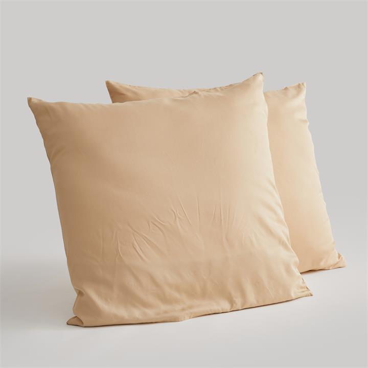 EURO Bamboo Pillowcase Set - LATTE I Love Linen