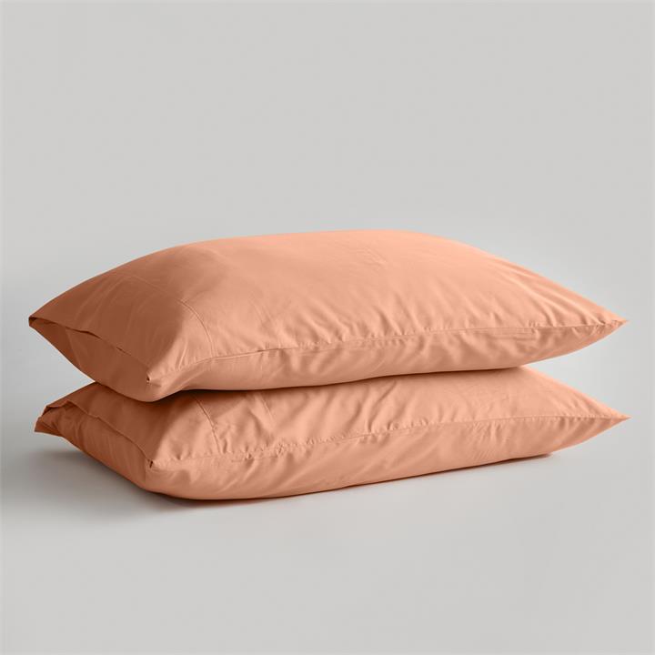 STANDARD Bamboo Pillowcase Set - TERRACOTTA I Love Linen