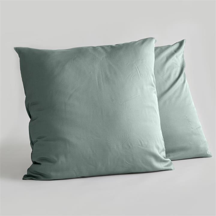 EURO Bamboo Pillowcase Set - SEA GREEN I Love Linen