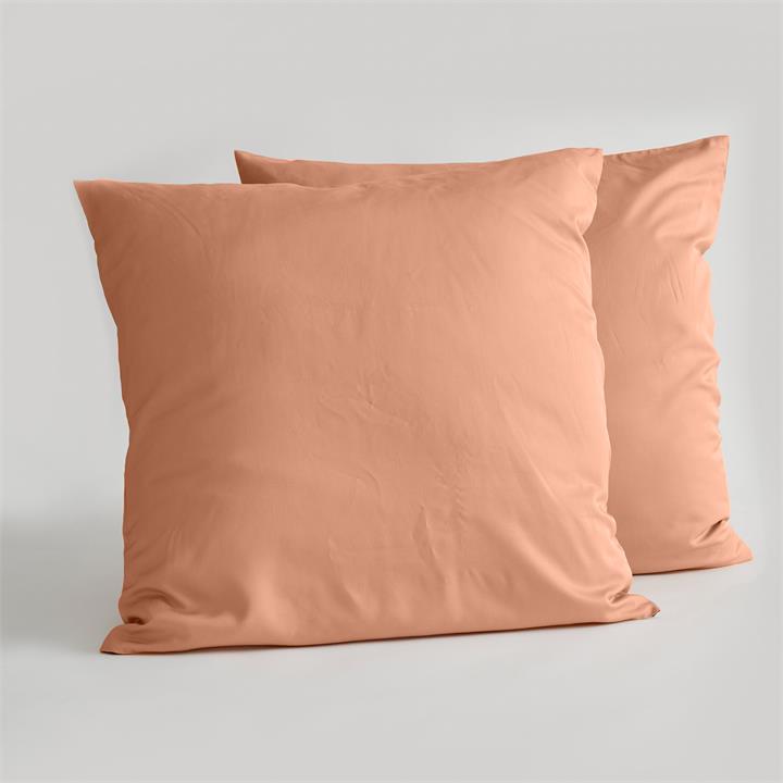 EURO Bamboo Pillowcase Set - TERRACOTTA I Love Linen