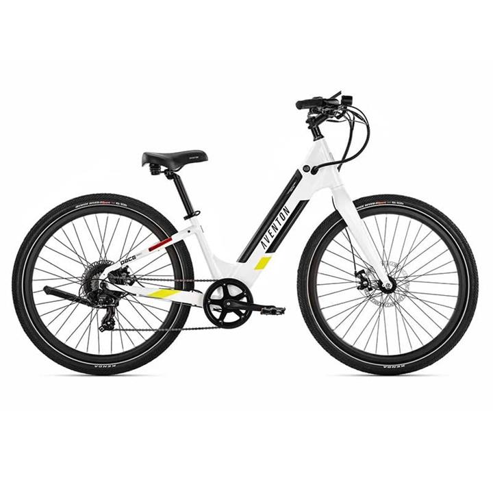 Aventon Pace 350.2 Step Through Electric Bike, Ghost White / S/M