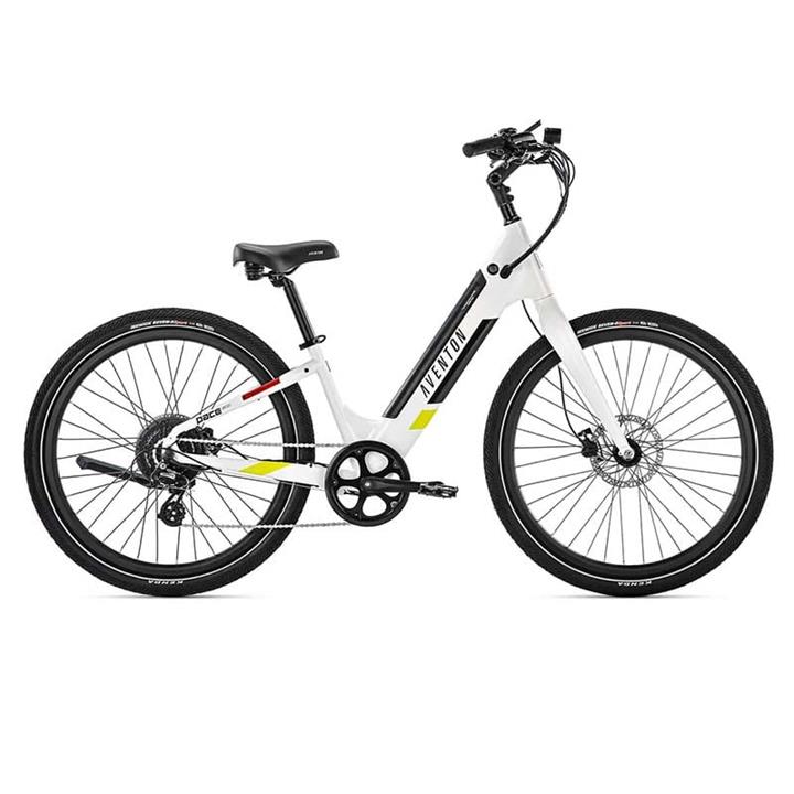 Aventon Pace 500.3 Step Through Electric Bike, Ghost White / Large 170 - 185 cm