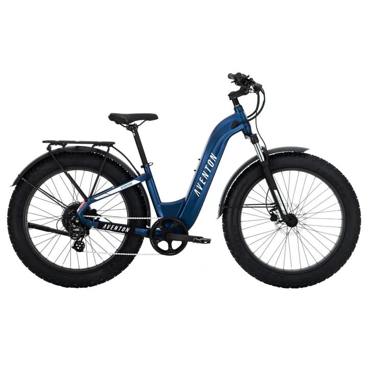 Aventon Aventure.2 Step Through Electric Bike, Cobalt / Large