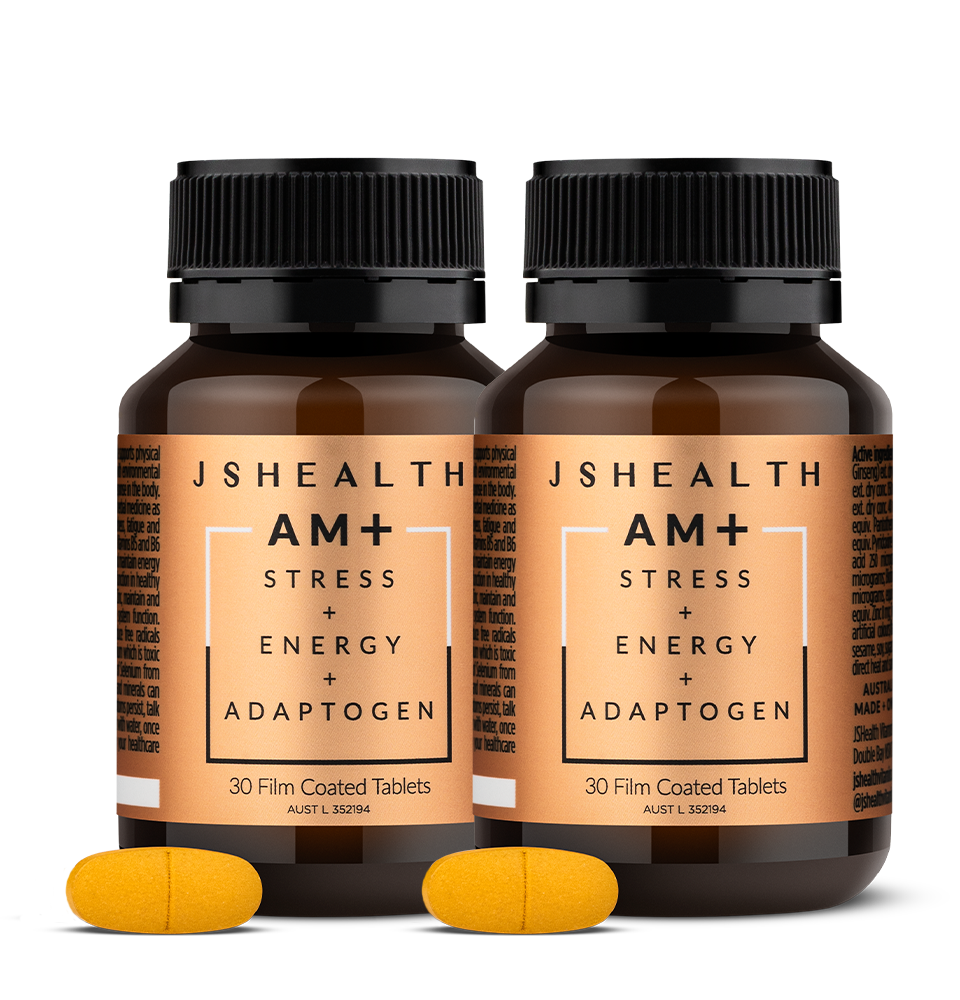 AM+ Stress + Energy + Adaptogen Twin Pack - 2 Month Supply