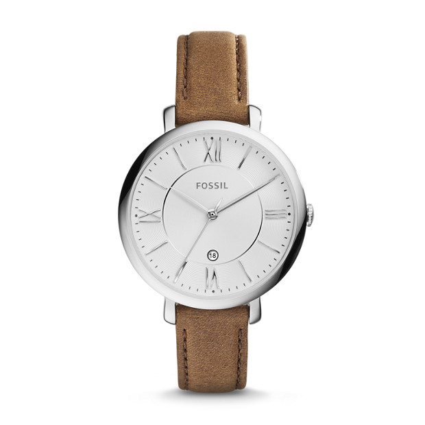 Fossil WOMEN Jacqueline Brown Leather Watch