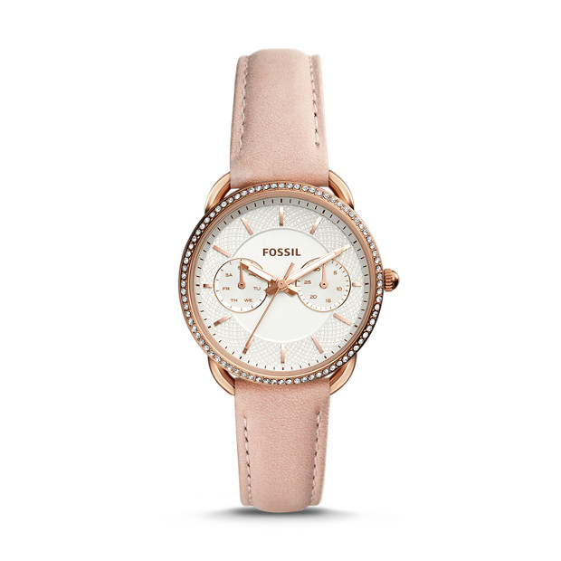 Fossil WOMEN Tailor Multifunction Blush Leather Watch