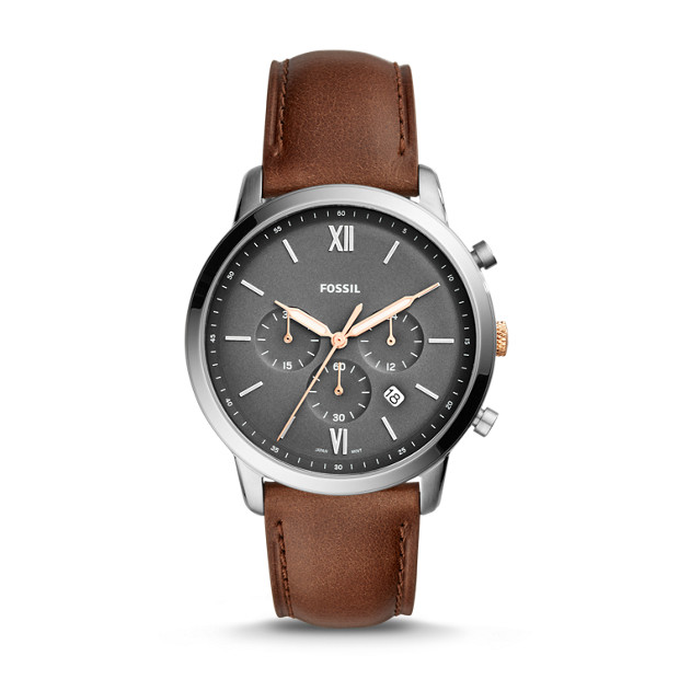 Fossil MEN Neutra Chronograph Light Brown Leather Watch