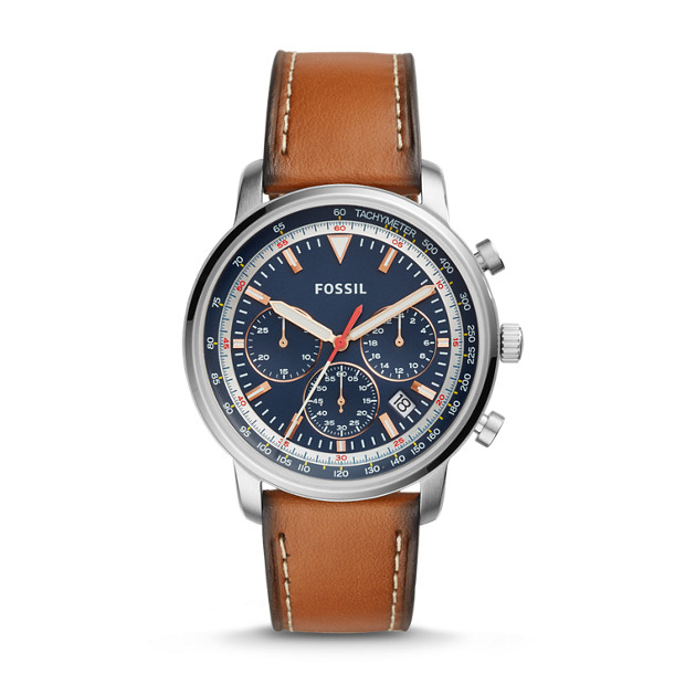 Fossil MEN Goodwin Chronograph Light Brown Leather Watch