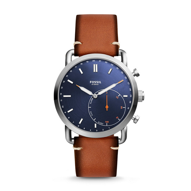 Fossil WOMEN Hybrid Smartwatch – Q Commuter Luggage Leather