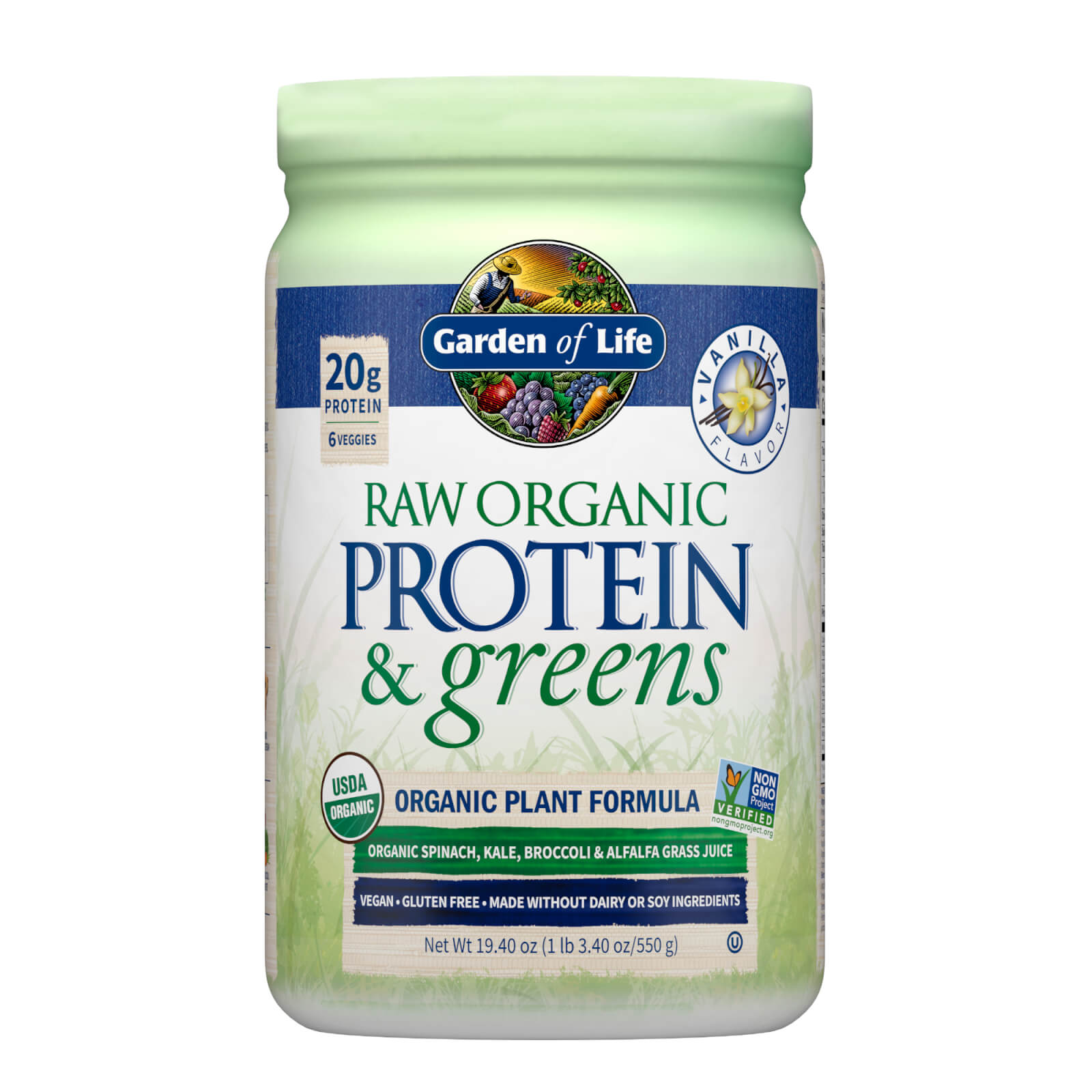 Garden of Life Raw Organic Protein and Greens - Vanilla