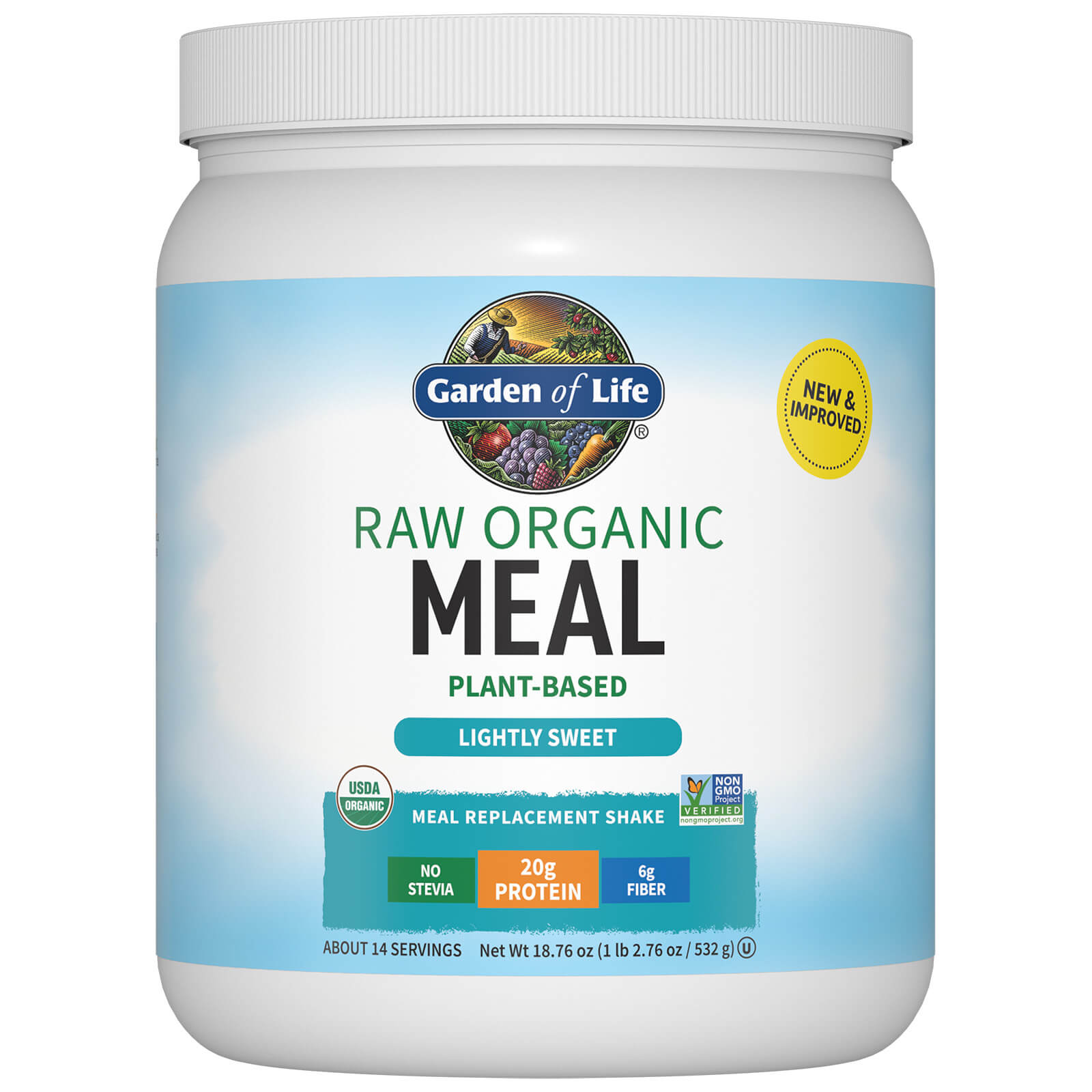 Garden of Life Raw Organic All-In-One Shake - Lightly Sweet