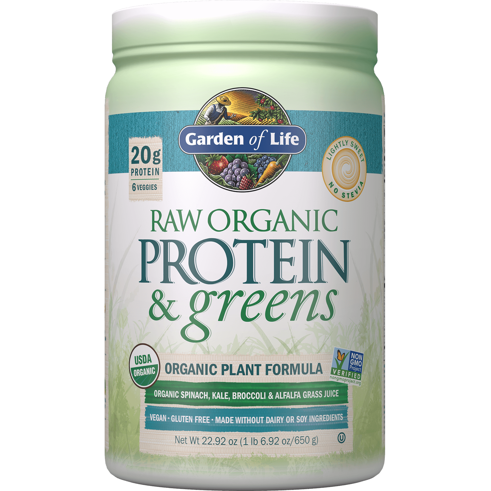 Garden of Life Raw Organic Protein and Greens - Lightly Sweet