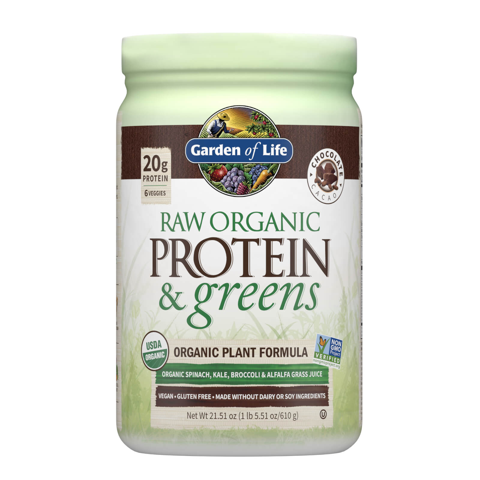 Garden of Life Raw Organic Protein and Greens - Chocolate