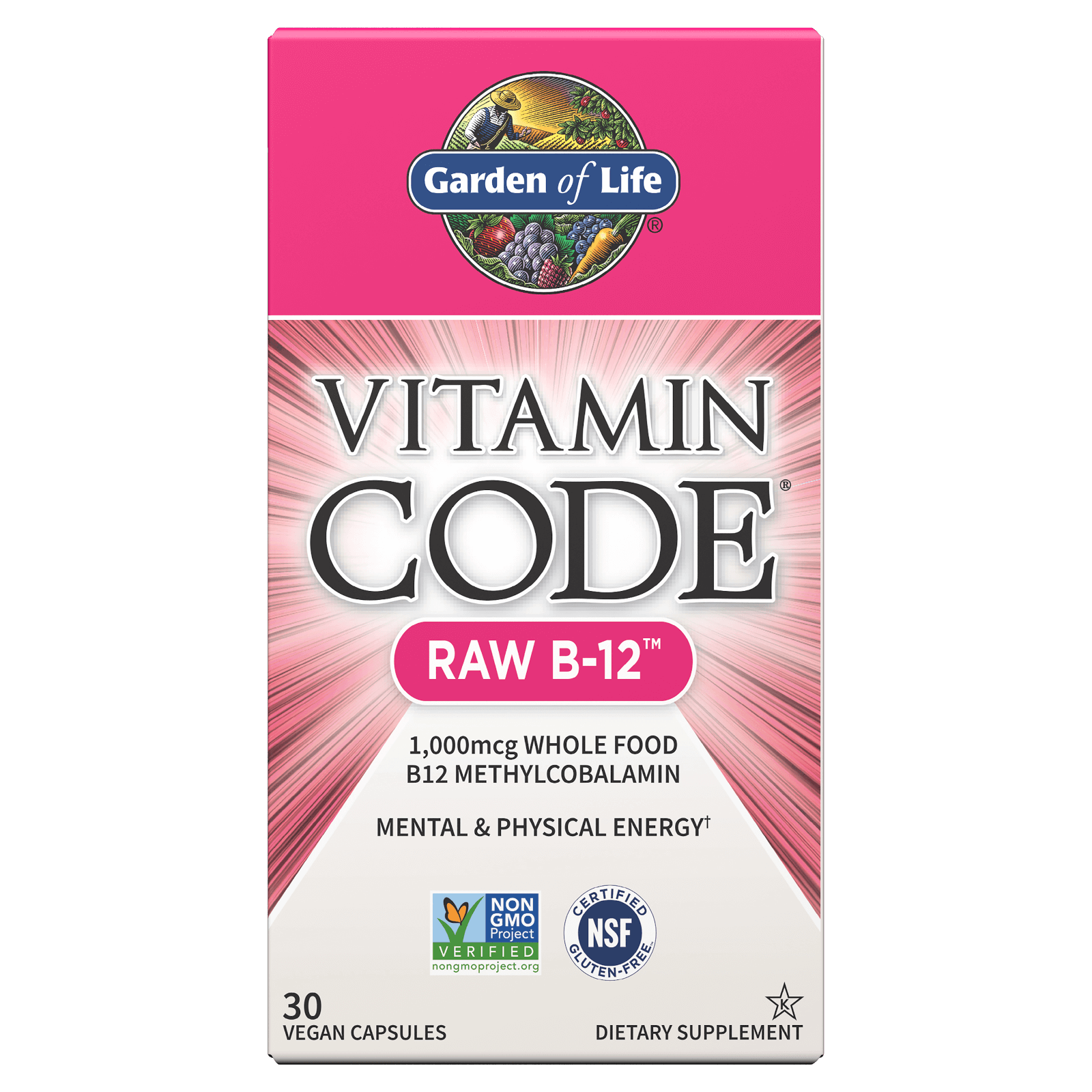 Garden of Life Vitamin Code Raw B-12 - 30 Capsules