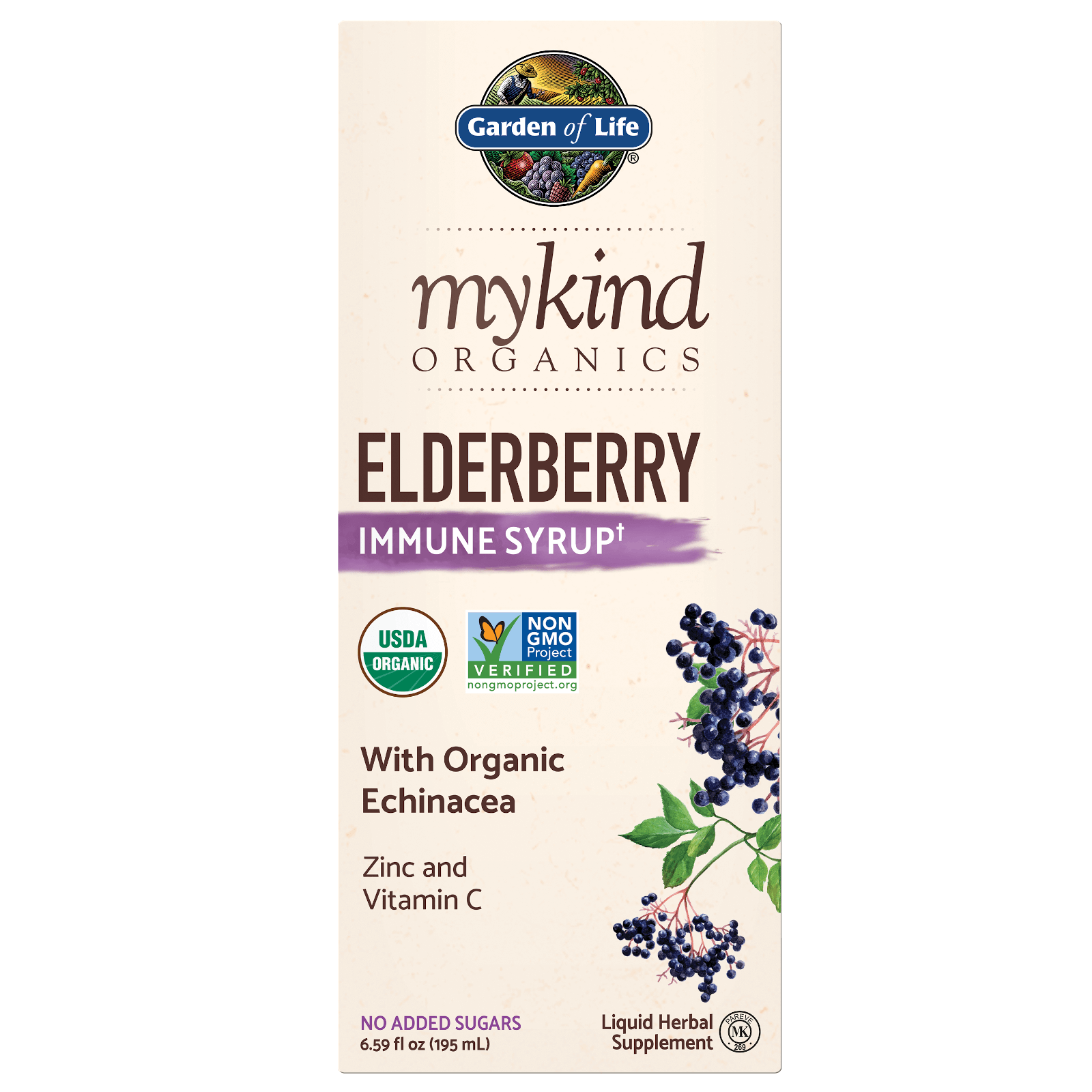 Organics Herbal Elderberry Syrup - 195ml