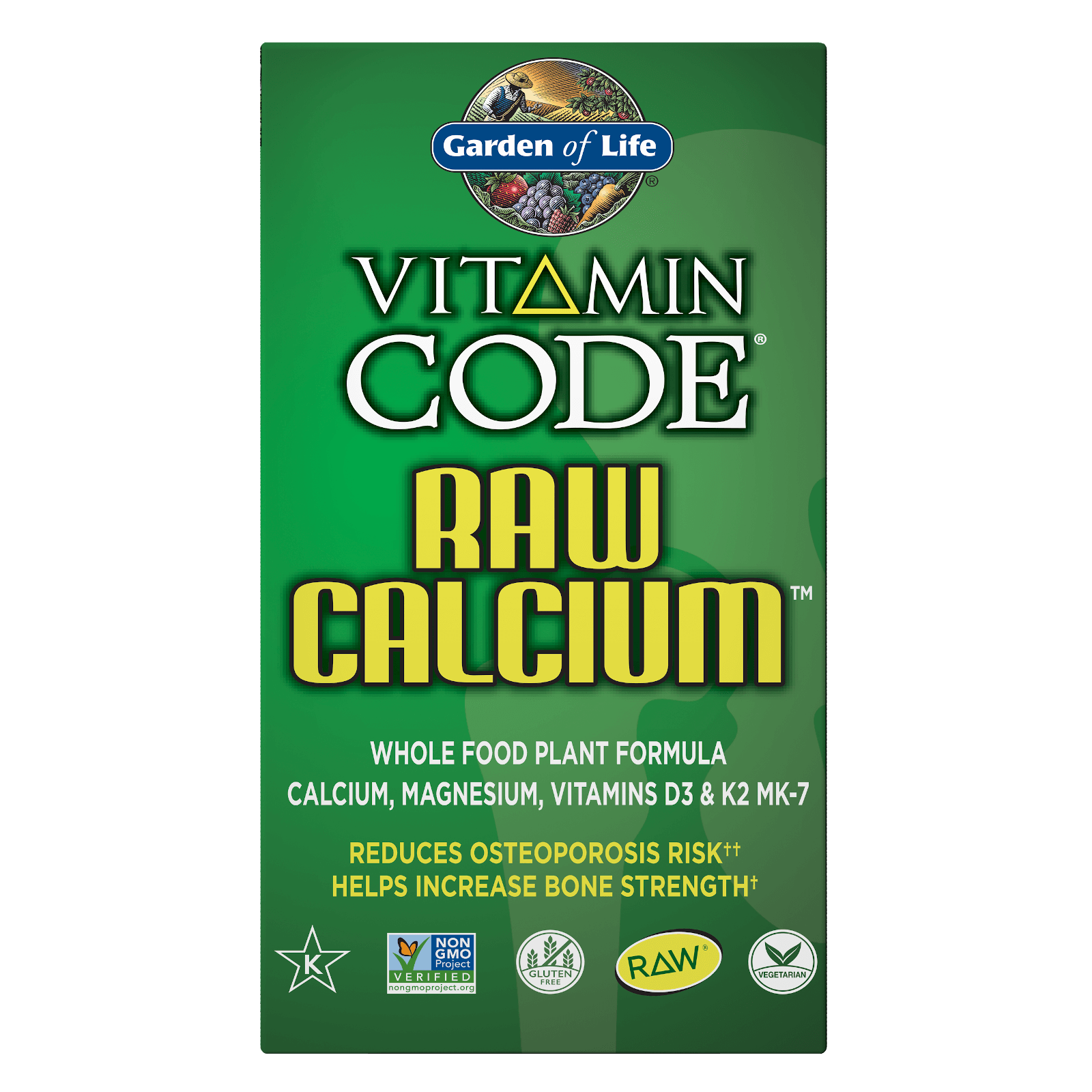 Garden of Life Vitamin Code Raw Calcium 120ct Capsules