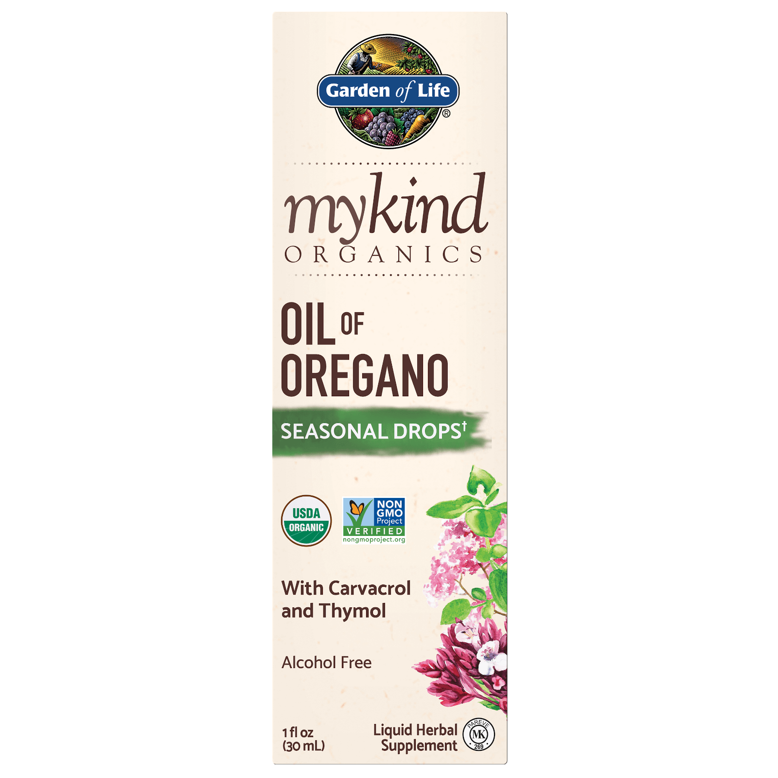 Organics Herbal Oil of Oregano Drops - 30ml