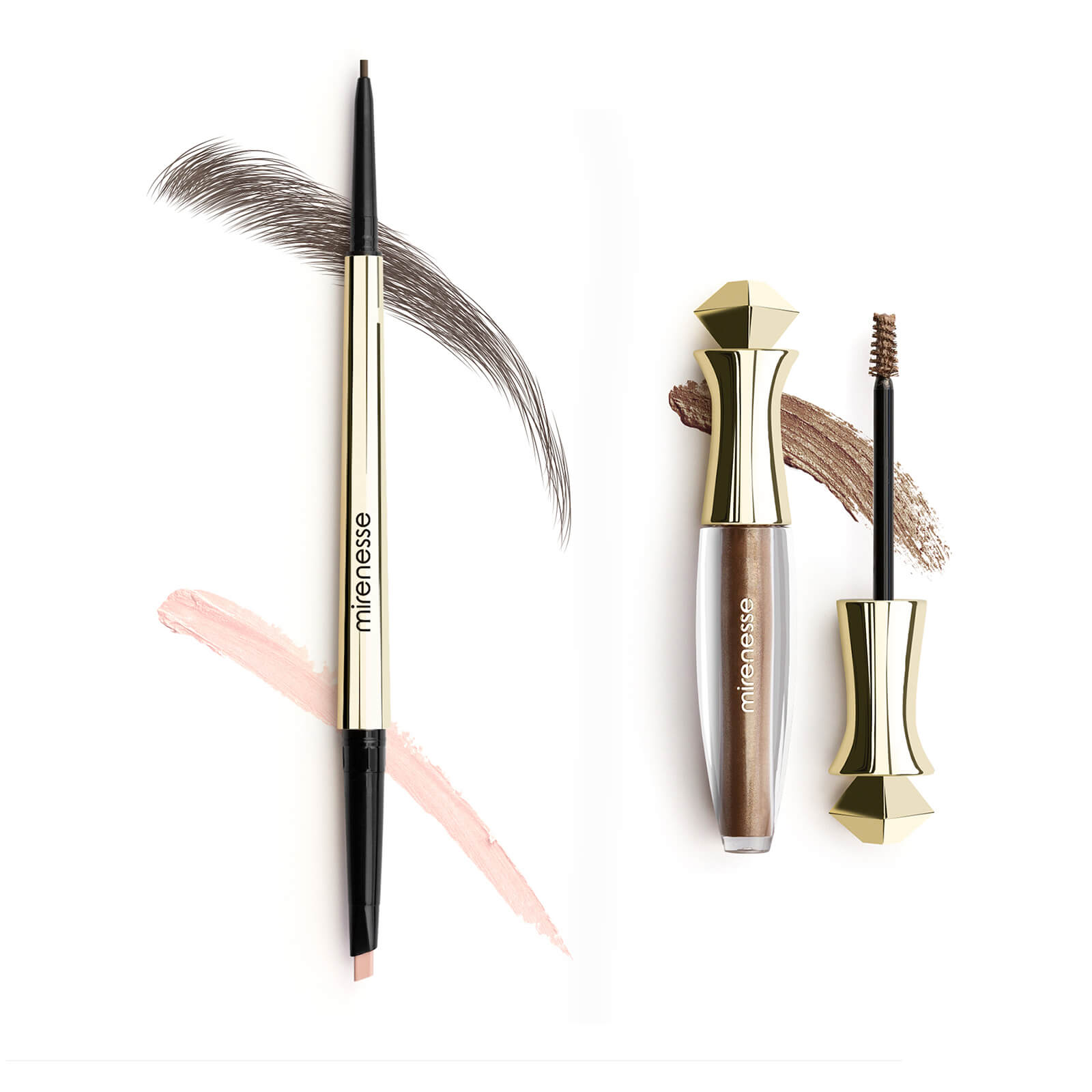 mirenesse All Day Micro Brow Pencil and Shaping Mascara Set - 3 Cappuccino