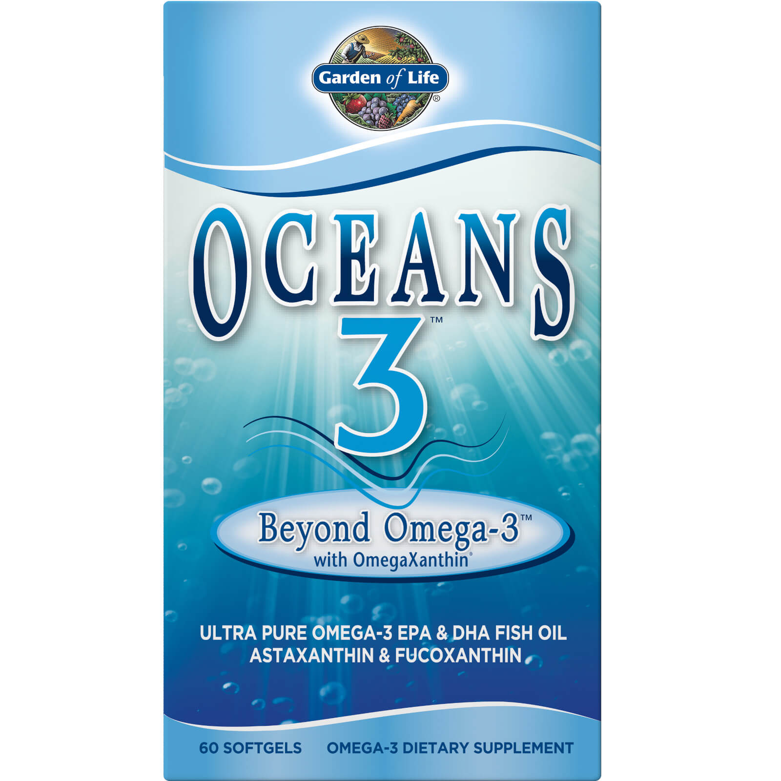 Garden of Life Oceans 3 Beyond Omega - 3 - 60 Softgels