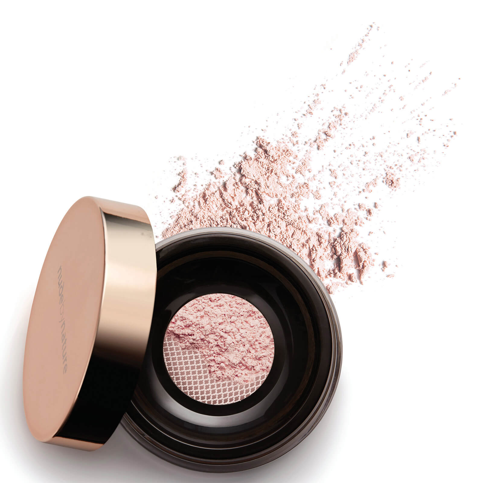 nude by nature Translucent Loose Finishing Powder 10g (Various Shades) - Soft Pink