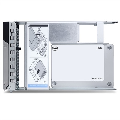 Dell 3.84TB SSD SATA Read Intensive 6Gbps 512e 2.5in with 3.5in HYB CARR Internal Bay