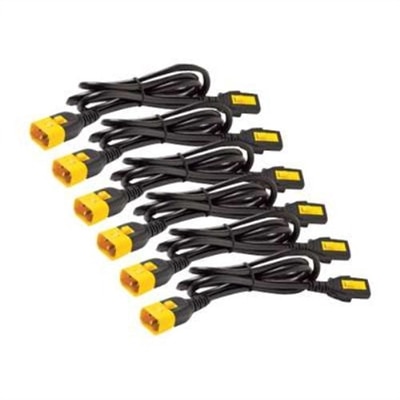 APC - Power cable - IEC 320 EN 60320 C13 - IEC 320 EN 60320 C14 - 61 cm - black - Worldwide (pack of 6 ) #AP8702S-WW