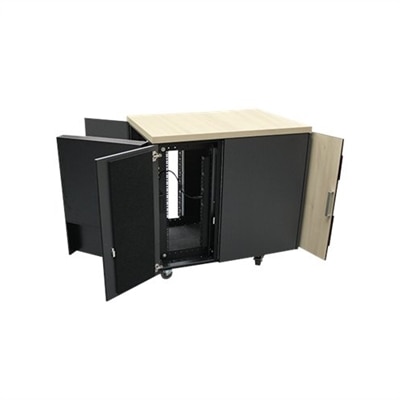 APC NetShelter CX 18U Secure Soundproof Server Room in a Box Enclosure International #AR4018IA