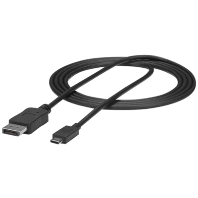 StarTech.com 6ft/1.8m USB C to DisplayPort 1.2 Cable 4K 60Hz, USB-C to DisplayPort Adapter Cable HBR2, USB Type-C DP ...